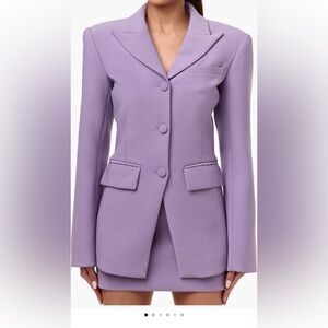Naked Wardrobe Women's Suiting Blazer and Skirt NWT